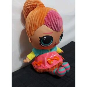 LOL Surprise Neon QT Huggable Soft‎ Plush Stuffed Toy,  16"